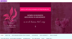 Desktop Screenshot of godsvirtuouswomenentrepreneurs.com
