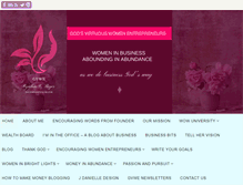 Tablet Screenshot of godsvirtuouswomenentrepreneurs.com